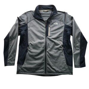 The North Face Mens Jacket Size XL Long Sleeve Full-Zip Outdoors Gray Casual